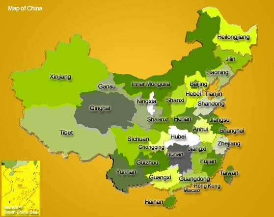 map of China