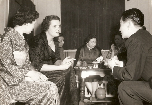 Giovanna Halford in Japan, 1950s, courtesy of daughter Mary-Bess Halford